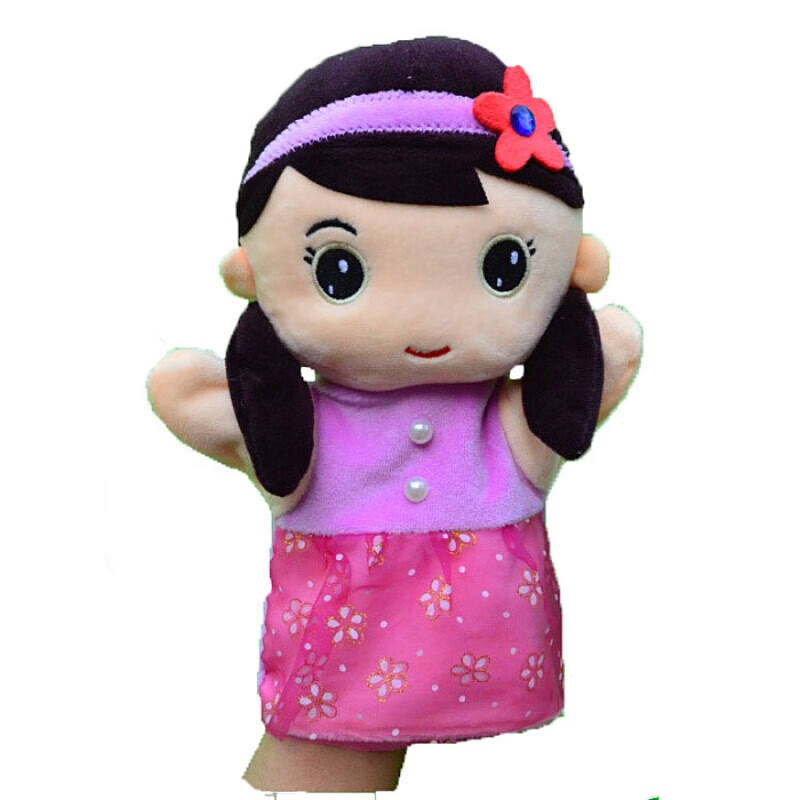 定制手偶玩具可张嘴一家六口人物动物手套男孩女孩儿童手偶娃娃玩具