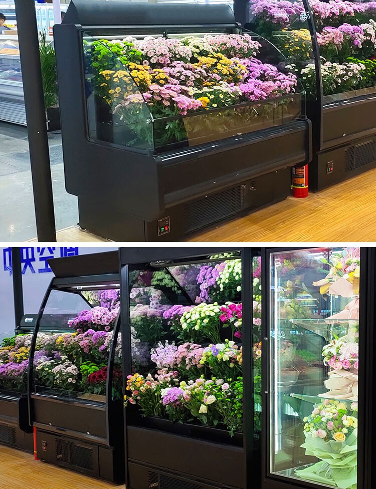 雪锐龙 鲜花保鲜展示柜鲜花柜立式冷藏展示柜鲜花冰箱鲜花玻璃门冰柜