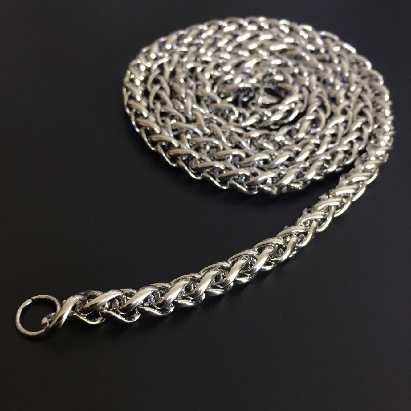 梦逸个性钛钢龙骨项链霸气潮男士配链配饰品韩版情侣粗锁骨链子链粗