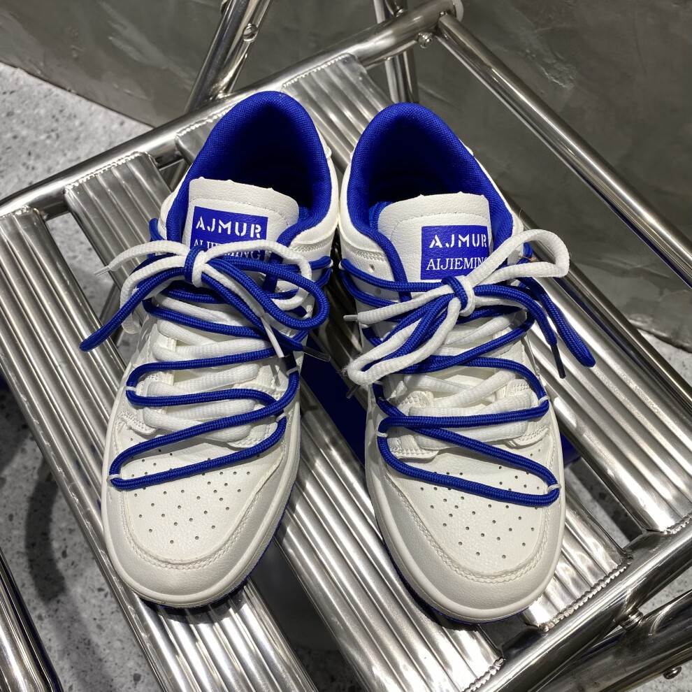 克莱因蓝鞋子鞋子女小众百搭板鞋运动鞋韩版原宿风小白鞋男克莱因蓝36