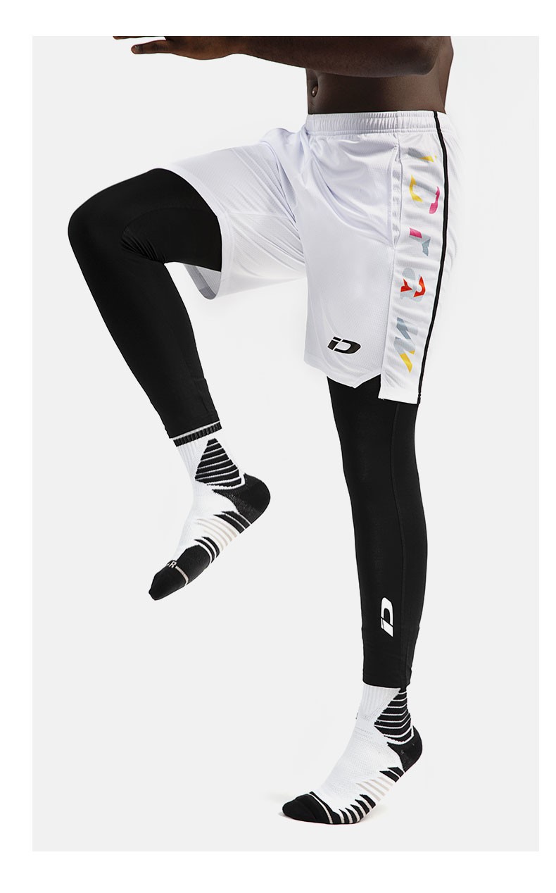 id定制idraw足球铲球裤速干专业训练长裤i自造压缩紧身打底裤黑色l