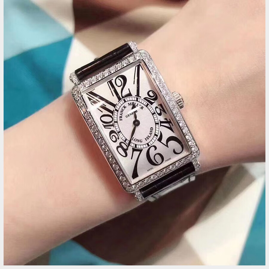 【二手95新】法穆兰法兰克穆勒女表石英18k白金后镶钻