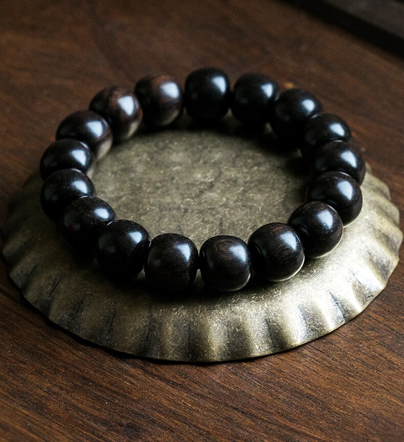 紫光檀手串木料把件木手串老料印尼紫光香木手链文玩佛珠念珠手串男女