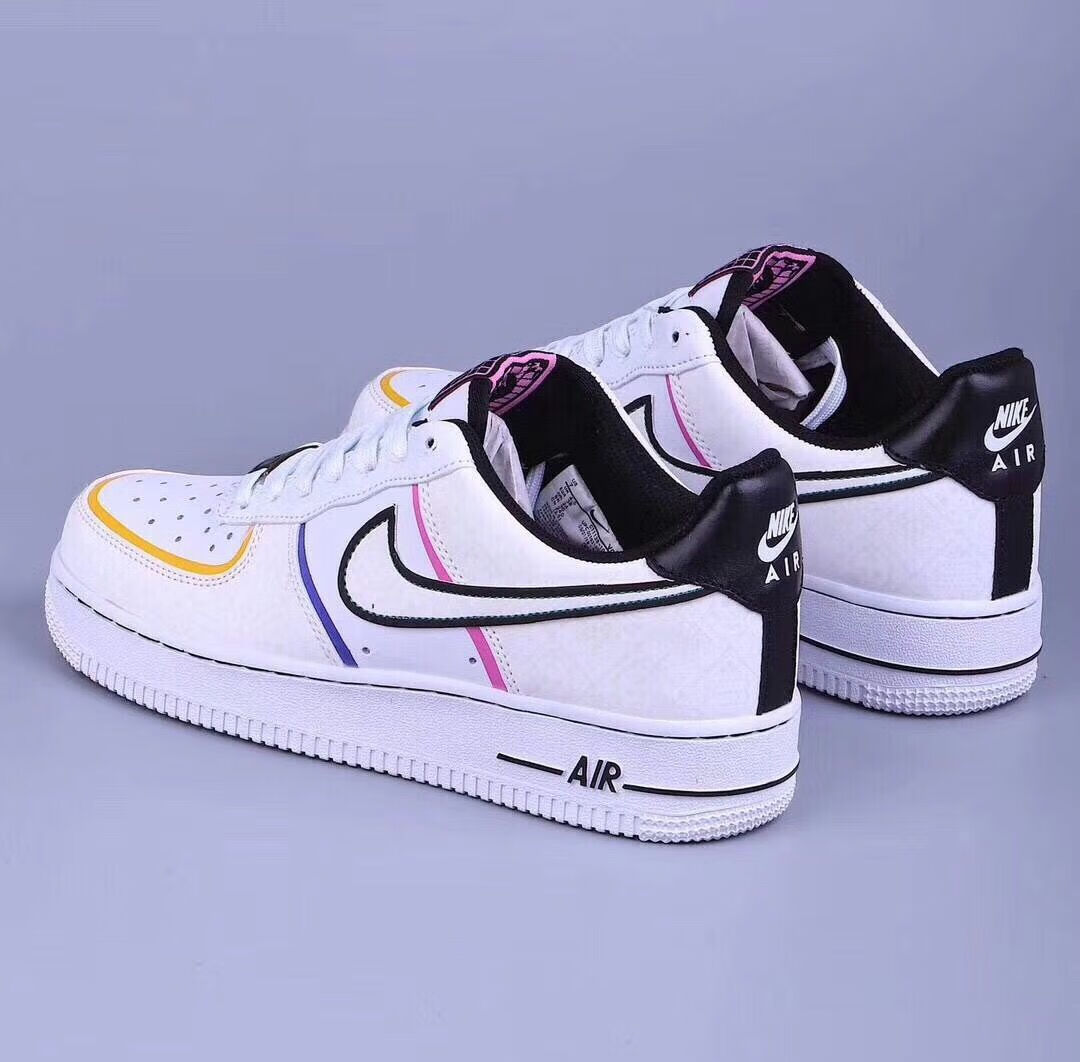 空军一号force1板鞋亡灵节3m反光ct113810白色40