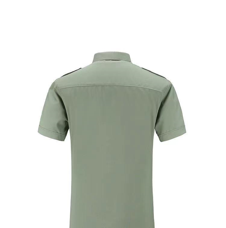 在礼陆军短袖衬衫男士夏常浅绿色制服衬衣松枝绿夏橄榄绿外wu仕短袖