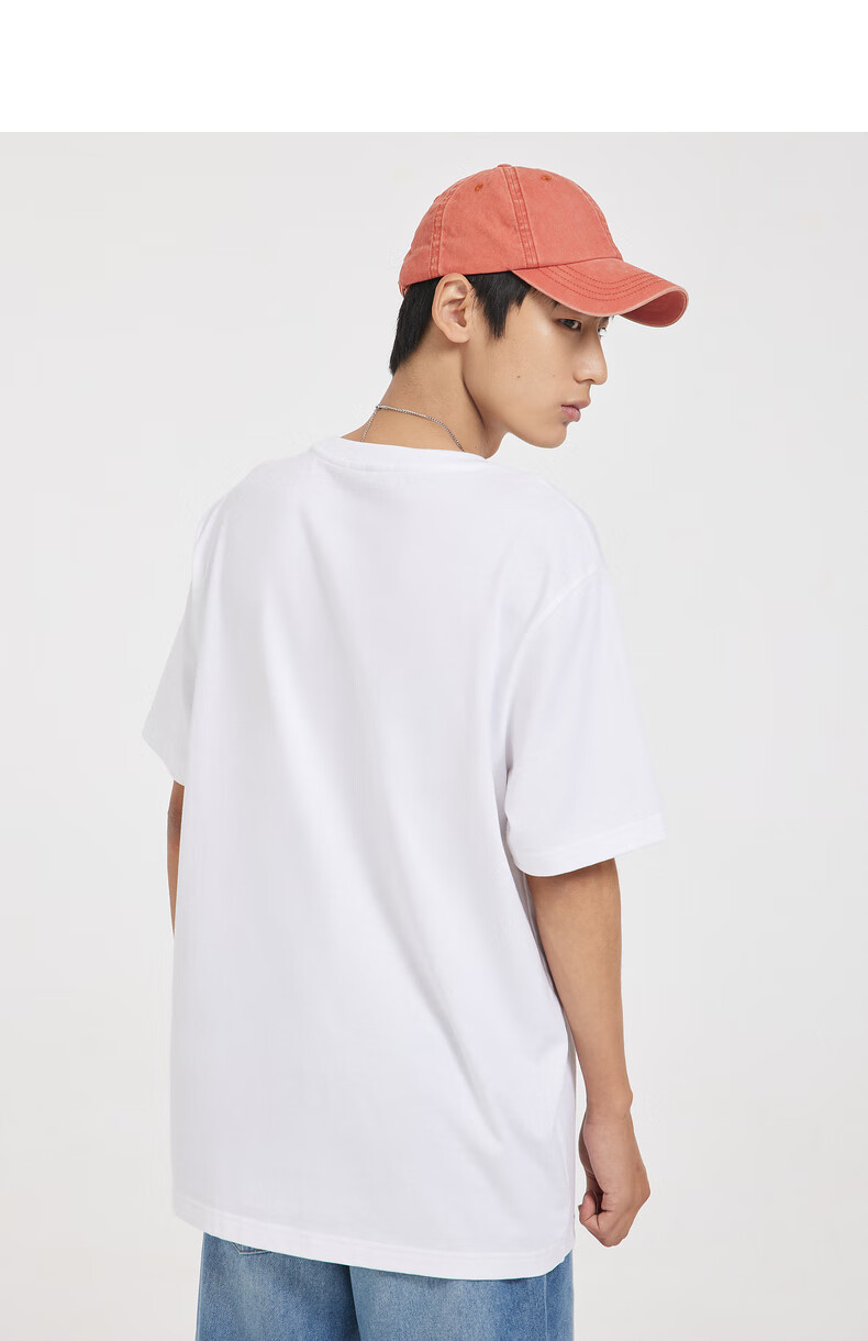 cabbeen卡宾男装休闲短袖t恤男圆领春夏款潮流花卉印花男士青年上衣衣