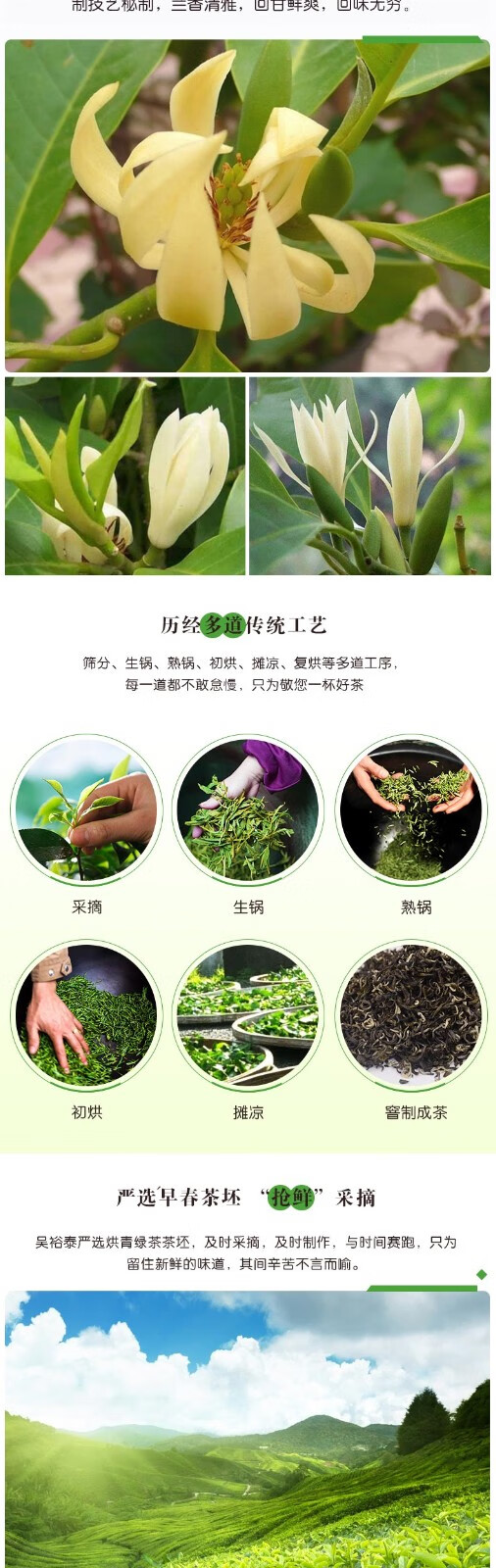 中华老字号吴裕泰茶叶花茶兰花茶东方兰舞50克每罐 图片价格品牌报价 京东