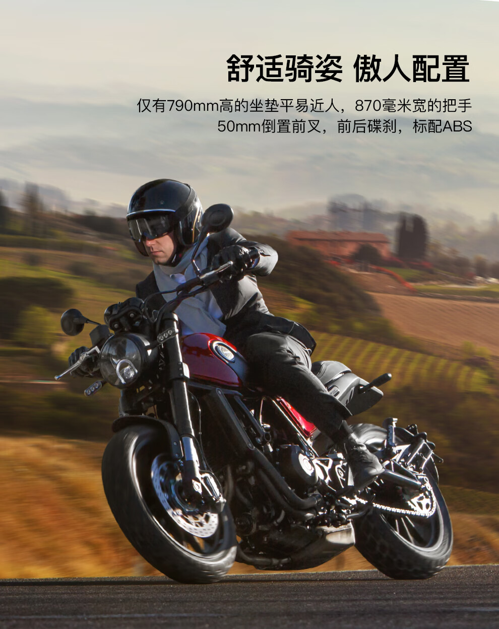 定金benelli贝纳利leoncino幼狮500双缸复古摩托车公路版国四银灰定金