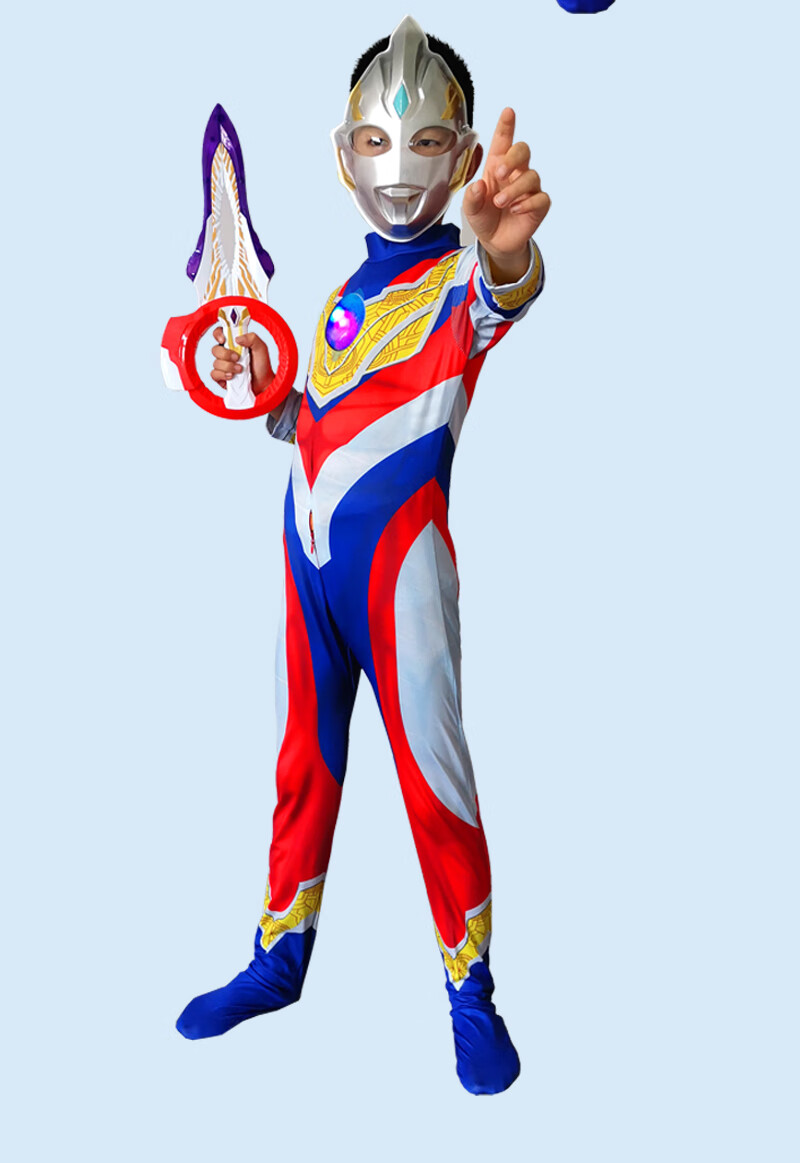 特利迦奥特曼衣服冬装儿童演出服装幼儿园万圣节儿童服装特利迦奥特曼