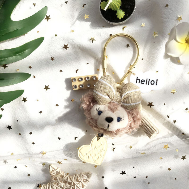 达菲熊雪莉玫钥匙扣挂件卡通车挂可爱星黛露女礼物史黛拉包包挂饰