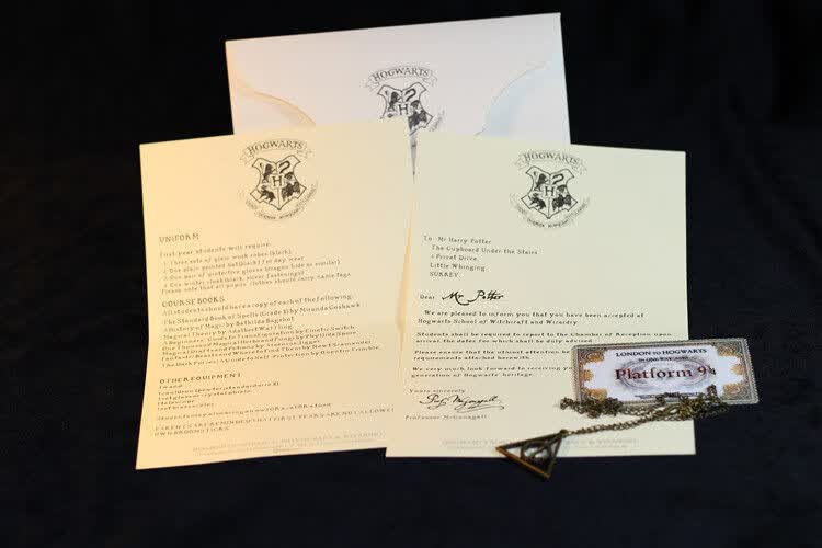 zanyang哈利波特周边harrypotter霍格沃茨入学通知书信封礼物原版定制