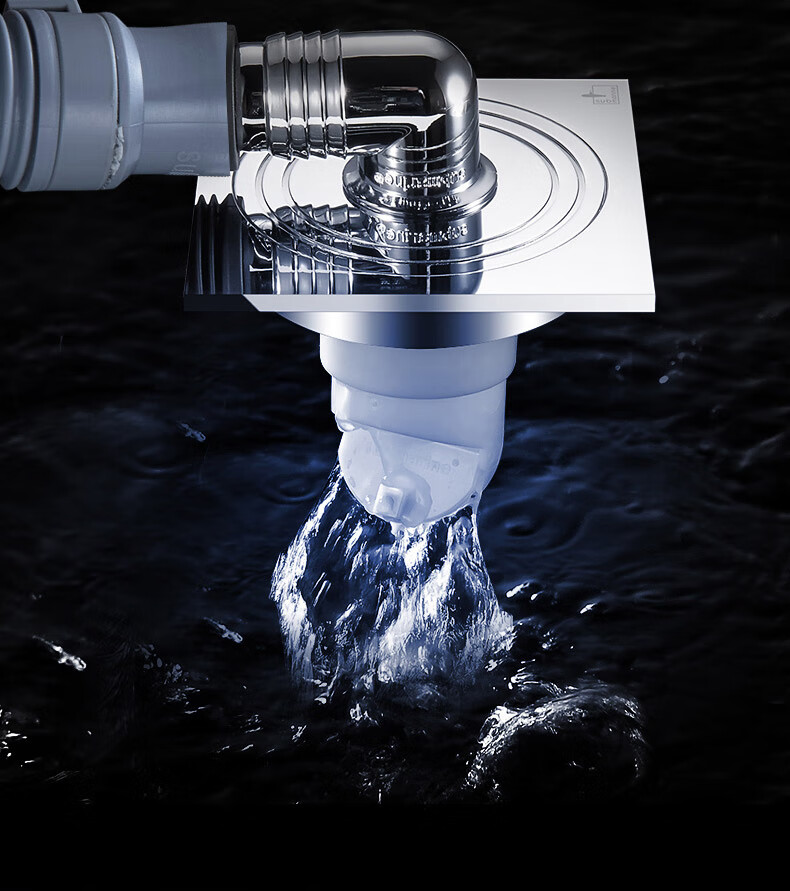 地漏全密封洗衣机地漏臭返水地漏滚筒全自动洗衣机 xtf-10【弯头】