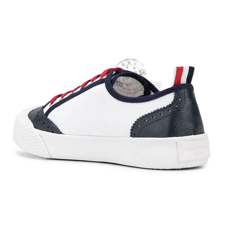 thom browne汤姆布朗 女鞋帆布系带休闲运动鞋ffd052a 1588 100 白色