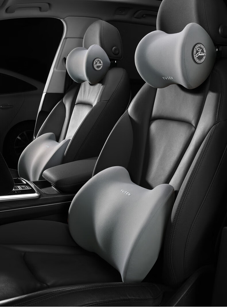 域森汽车头枕腰靠车载腰垫腰托驾驶座椅靠垫车用靠枕开车腰部支撑靠背