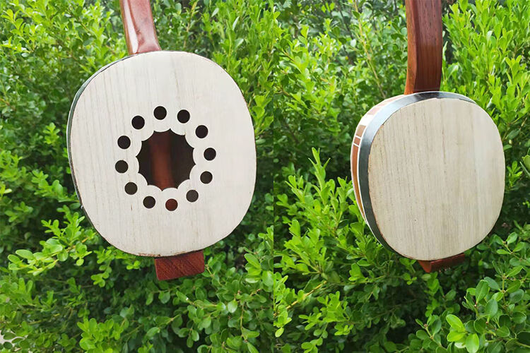 河南坠子乐器坠胡木板大小三弦坠琴精品琴盒琴弦坠子书坠胡乐器 花梨