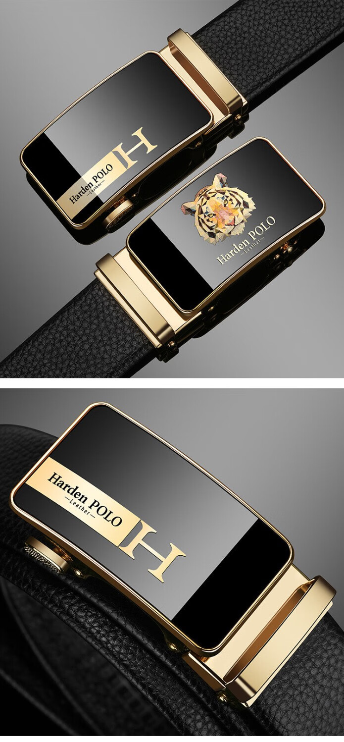 适用爱玛·仕潮牌裳淇皮带男保罗男士皮带男真皮牛皮自动扣学生裤带中