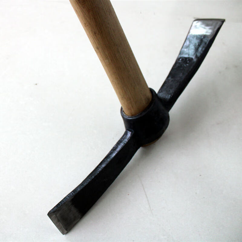鼎坚钢镐大号劈柴斧镐双扁洋镐挖树根挖笋轨道钢锰钢淬火农用劈柴斧镐