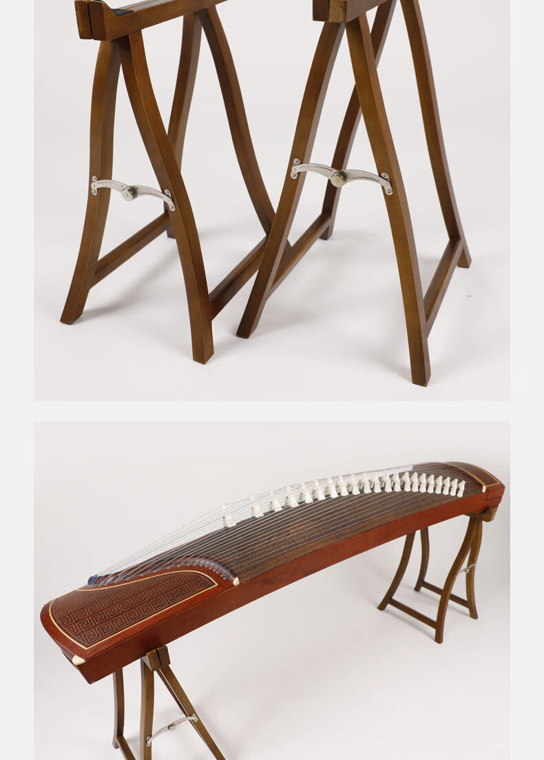 古筝架古筝琴架古筝架子古筝支架古筝架子实木古筝a架家用便携 楠木色