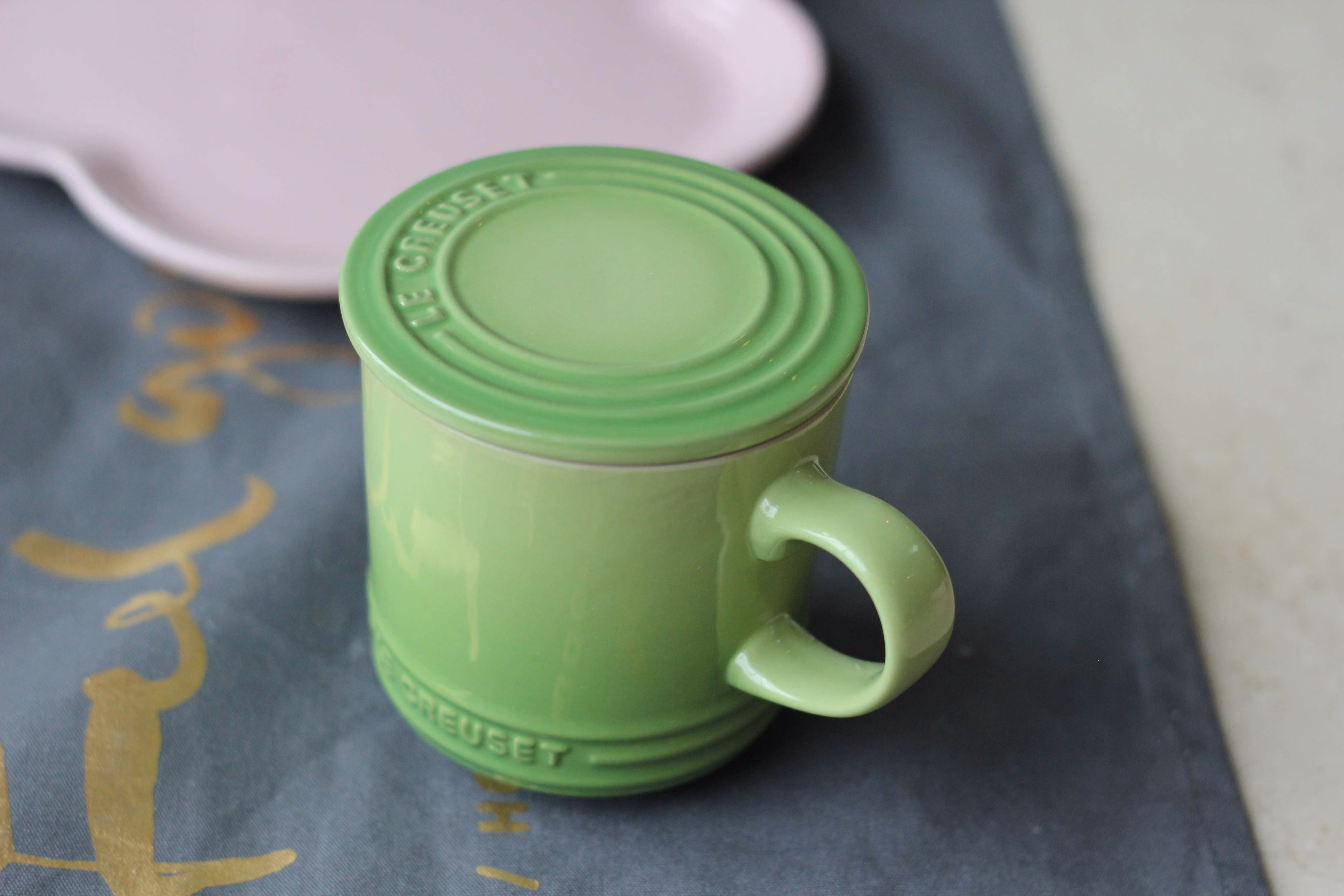 【法国】酷彩le creuset杯子带盖马克杯 带盖杯子300毫升 鸢尾紫300ml