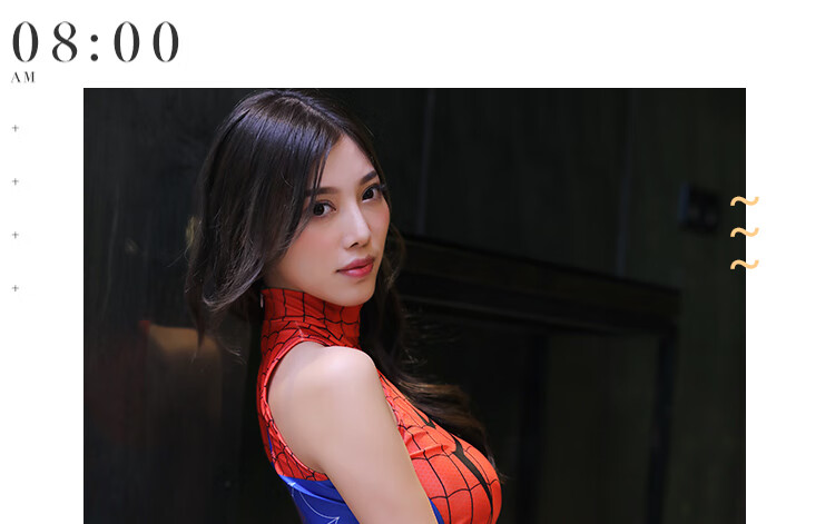 夏季新款情趣内衣女超级英雄蜘蛛侠cos动漫开档高叉死库水泳衣女 不开