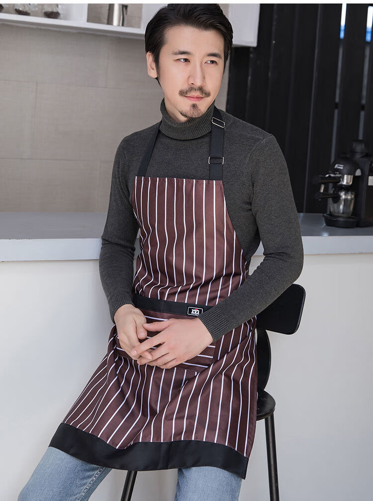 厨房防水围裙男大号围腰罩衣成人炒菜围裙男士做饭打扫卫生女士上班