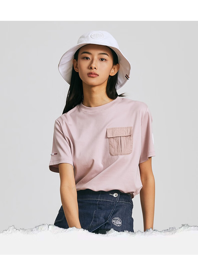 palladium帕拉丁22春夏女城市机能经典印花短袖纯棉休闲t恤