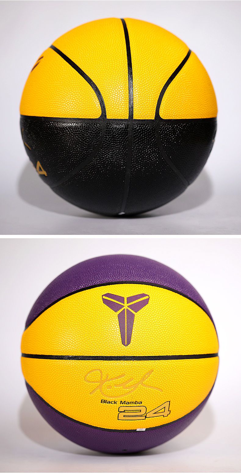 斯伯丁联名款腾讯体育nba湖人黑曼巴科比篮球24号签名限量款耐磨5号