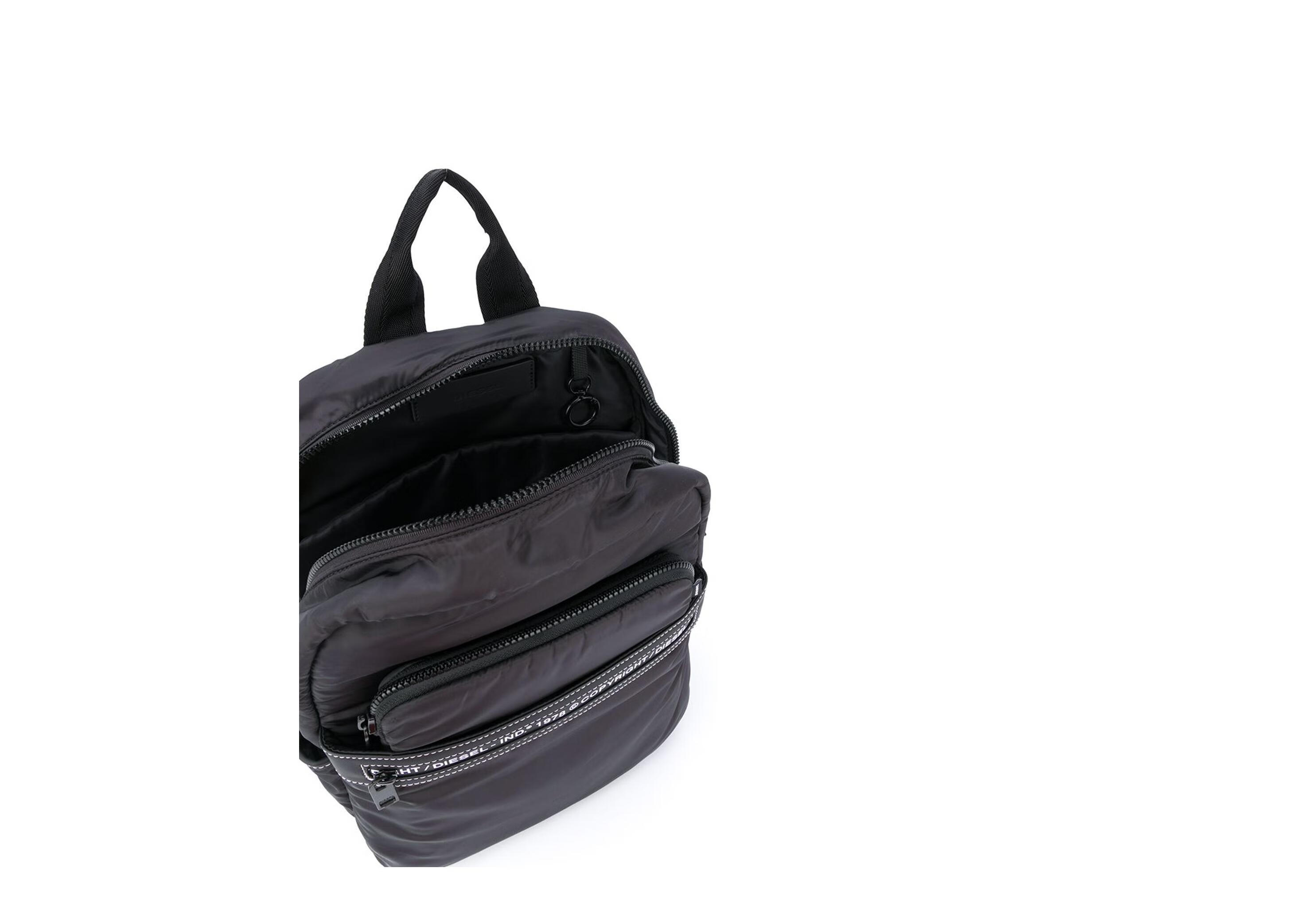 迪赛(diesel)20秋冬女士nucife logo背包 黑色 均码