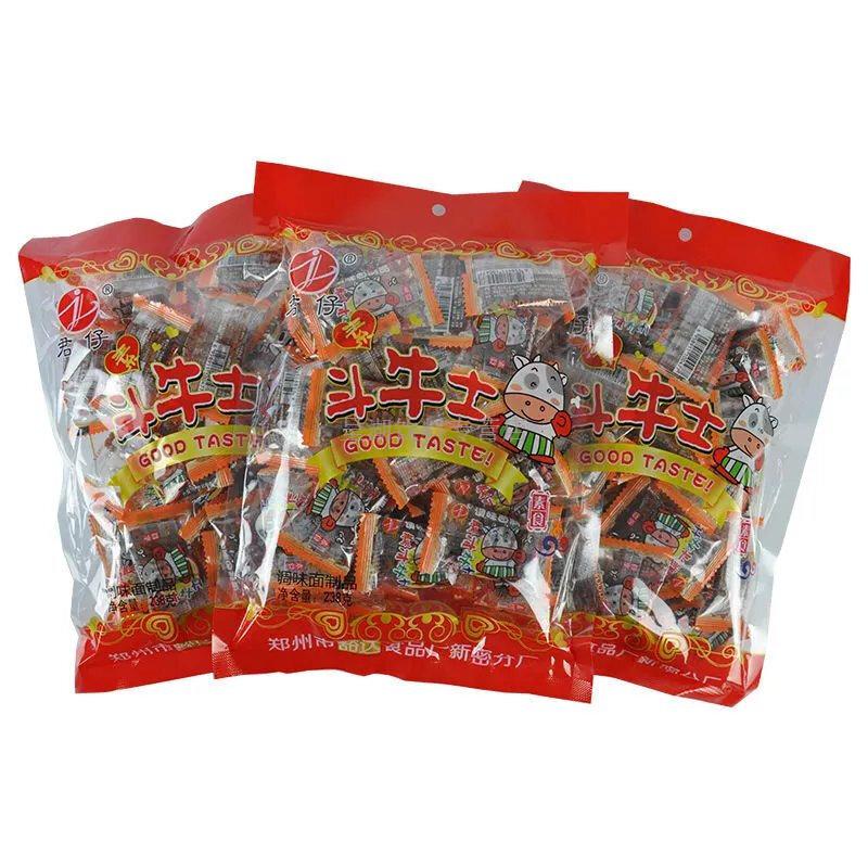 君仔素斗牛士辣条大刀肉8090后儿时怀旧零食网红辣片童年记忆 3包714g