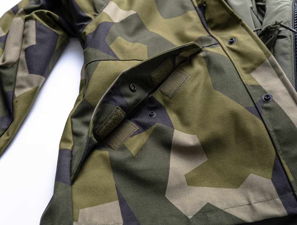 瑞典m90几何迷彩 美国ecwcs一代战术m65风衣外套l3防风防水 瑞典m90