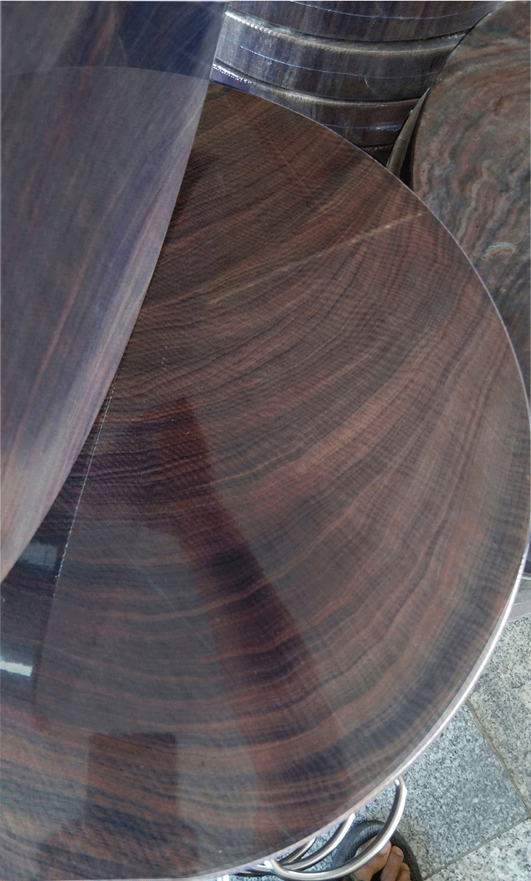 越南铁木砧板正宗越南蚬木菜板家用实木圆形加厚菜墩案板 不锈钢箍30*