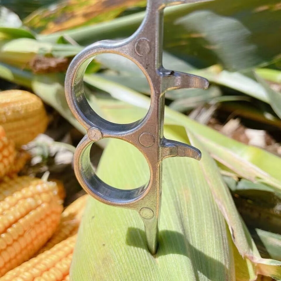 j扒苞米s器农用剥玉米皮小工具一抓开扒玉米的签子铝合金 锰钢扒苞米