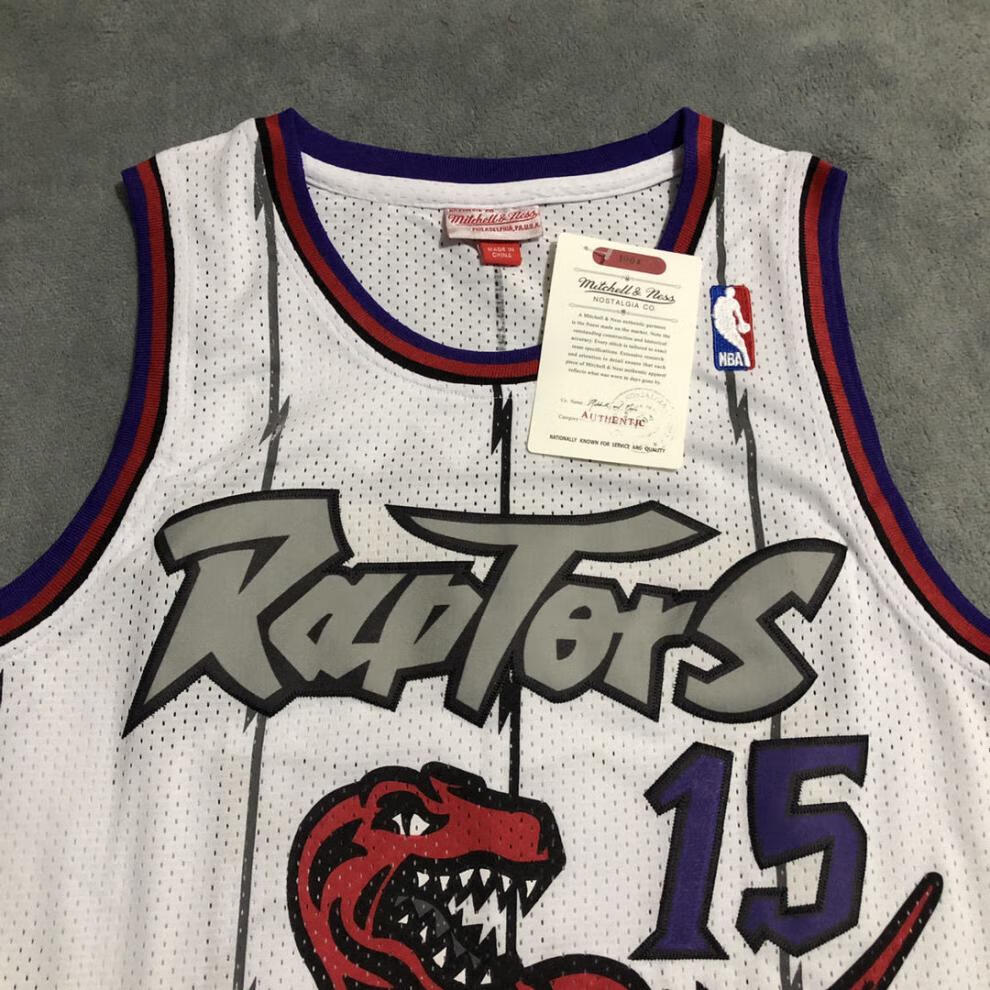 滕讯体育nba专营猛龙队麦迪1号篮球服复古卡特15号训练运动球衣圆领