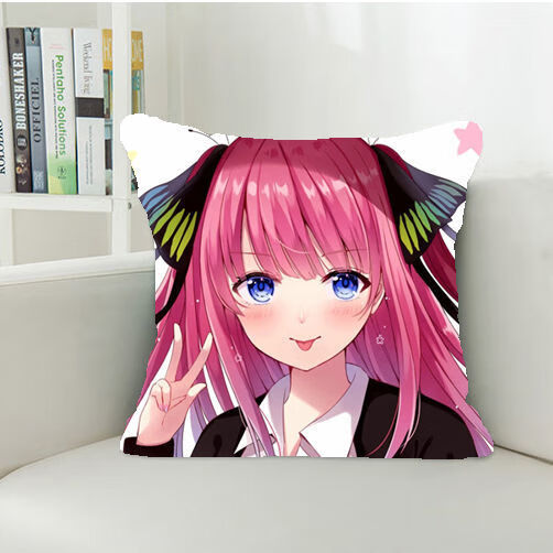 舒绋五等分的花嫁抱枕二次元动漫周边靠枕个性生日礼物枕头套可拆洗