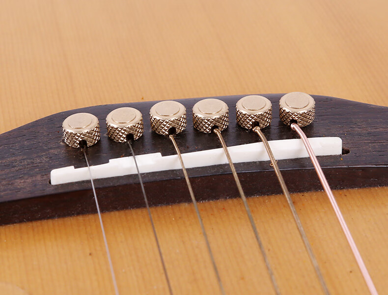 纯铜吉他弦钉 民谣吉他固弦锥黄铜弦柱吉他固定琴弦延音卡弦器 弦钉