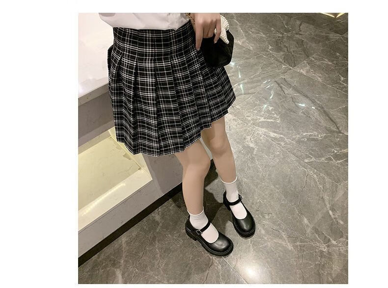 学生鞋子日本高中生cosplay制服装黑色小皮鞋水手服校服 b款校园鞋子