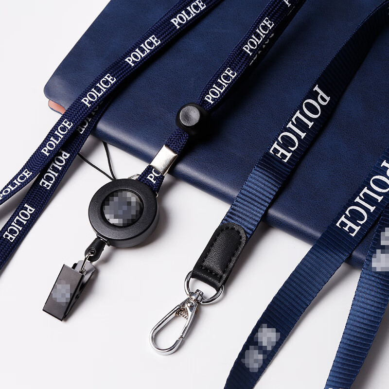伊卡迪jc工作牌挂绳胸牌金属卡托j察警官吊绳政府单位工作挂绳执勤