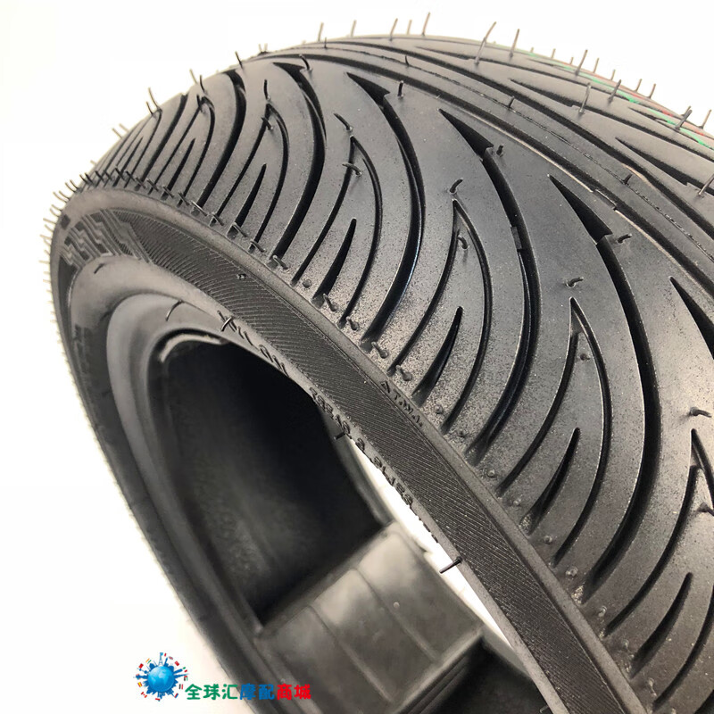 10寸加宽轮胎电动车踏板车10寸电机轮毂加宽轮胎120/130/70-10半热熔