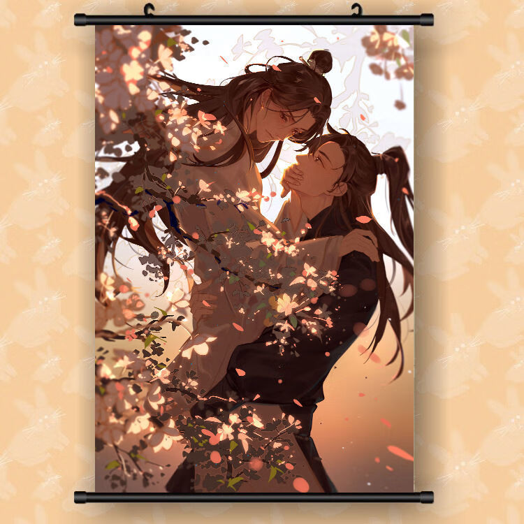 海棠微雨共归途海报二哈与他的猫师尊挂画楚晚宁墨燃海报卷轴墙纸壁纸