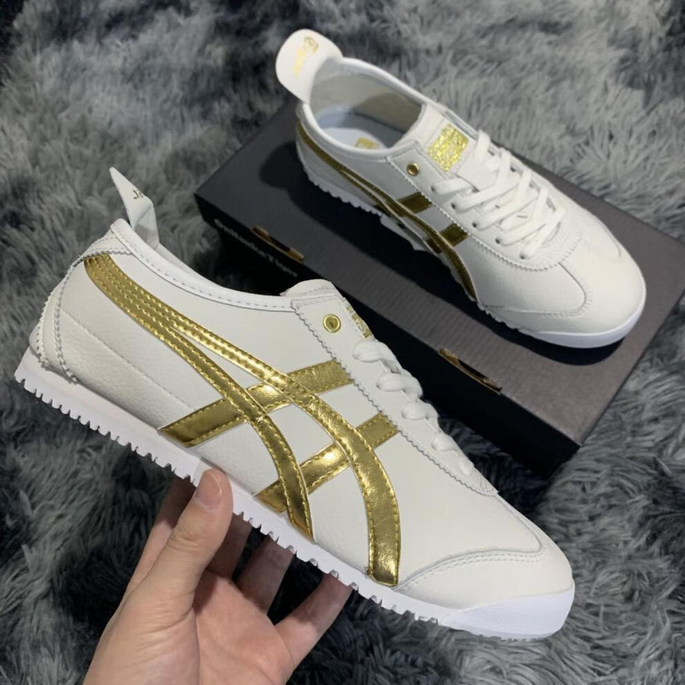 老虎鞋鬼冢虎tiger阿甘男女款小白鞋休闲鞋同款德训鞋一脚蹬小白鞋