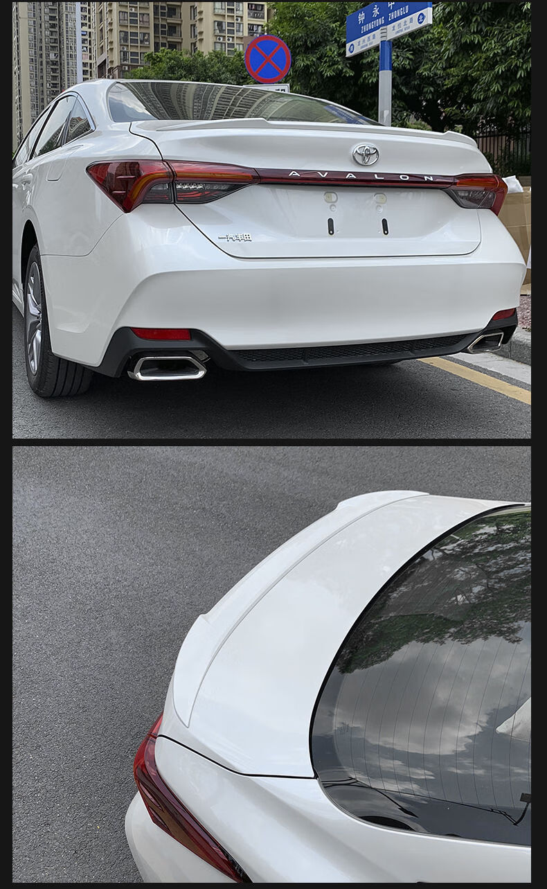 亚洲龙尾翼适用于2019款丰田亚洲龙定风尾翼改装免打孔烤漆装饰件