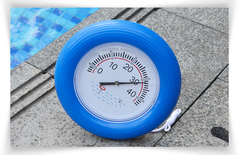 游泳池漂浮池水温度计家用水下水温测试仪器水疗池鱼缸测水仪圆形头