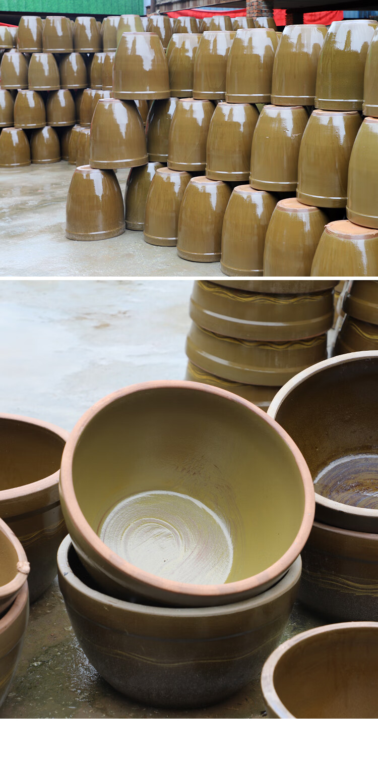 东北腌酸菜大缸 老式水缸家用储水米缸米桶大号民间老旧陶瓷农村大缸