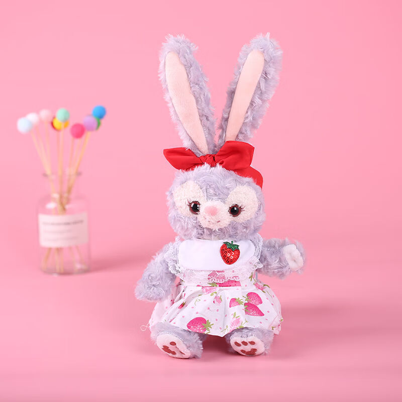 史黛拉兔子星黛兔上海迪士尼露公仔挂件衣服娃娃玩偶毛绒玩具 10cm