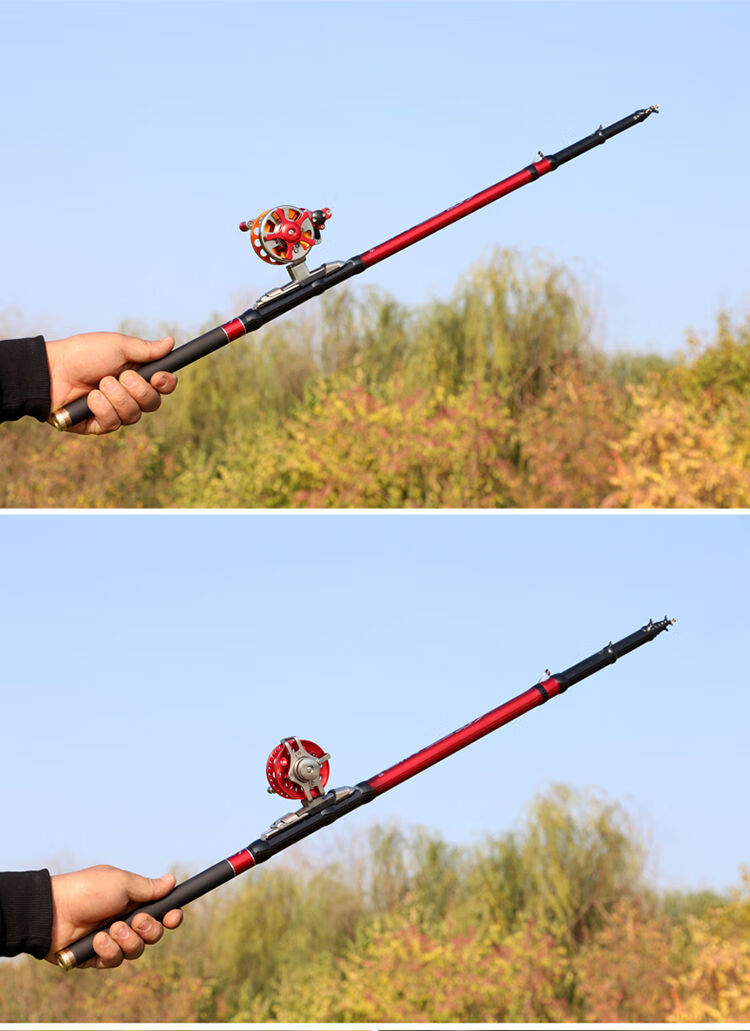 前打竿超轻超硬三定位不剪线同款掉鱼杆钩鱼杆进28调鱼竿谷麦钓前打杆