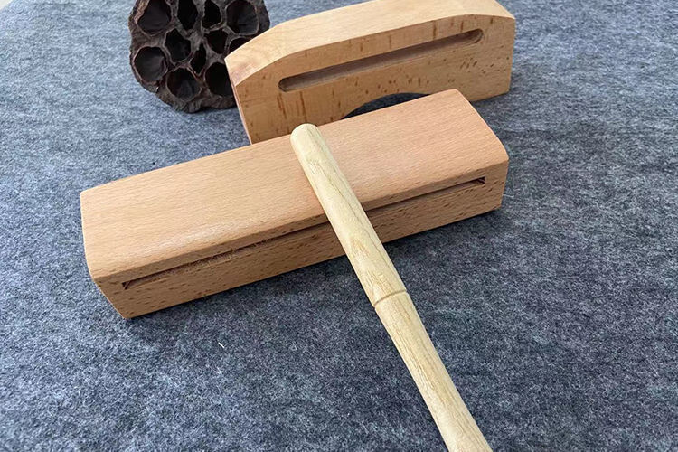 枣木戏曲高低音梆子打击乐器方梆子高低音木鱼中音低音邦子配敲棒