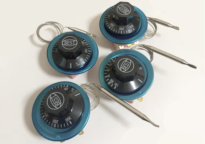 旋钮温控开关温度控制器可调节油炸锅热开水器温控30-110度带探头 30