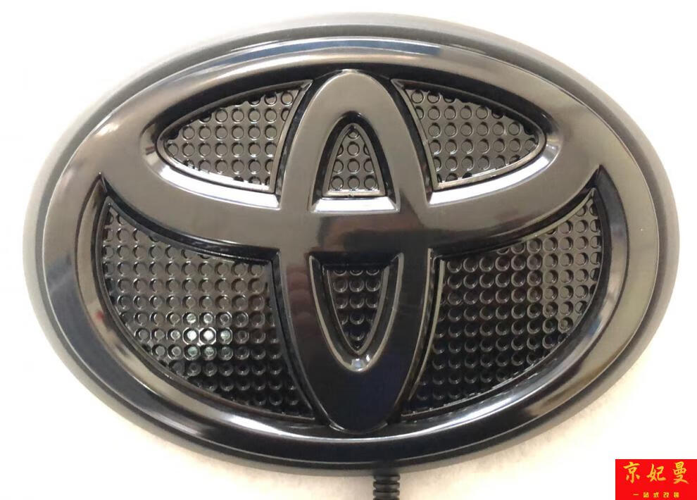 丰田兰德酷路泽车标原厂款适用于霸道发光总成流水汇聚闪考斯拉改装陆