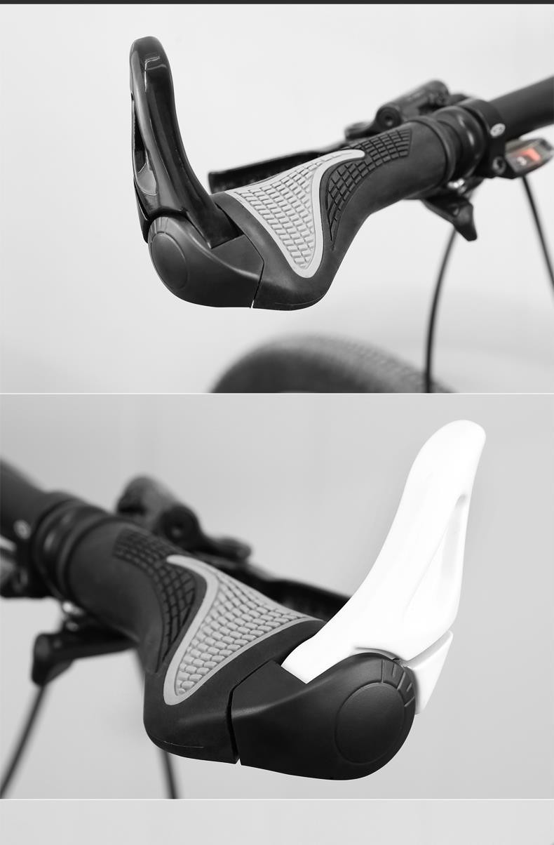 自行车把套山地车橡胶牛角副把死飞车把单车把手配件骑行装备手把