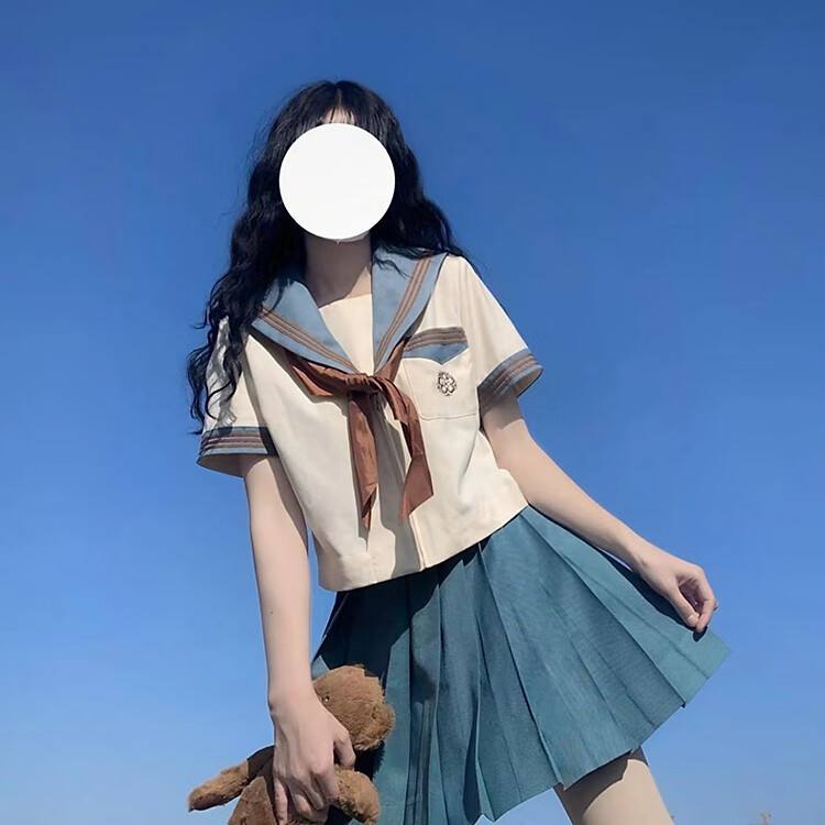 茨米萨夏天女生jk制服套装裙子少女夏装2022新款初中高中学生学院风
